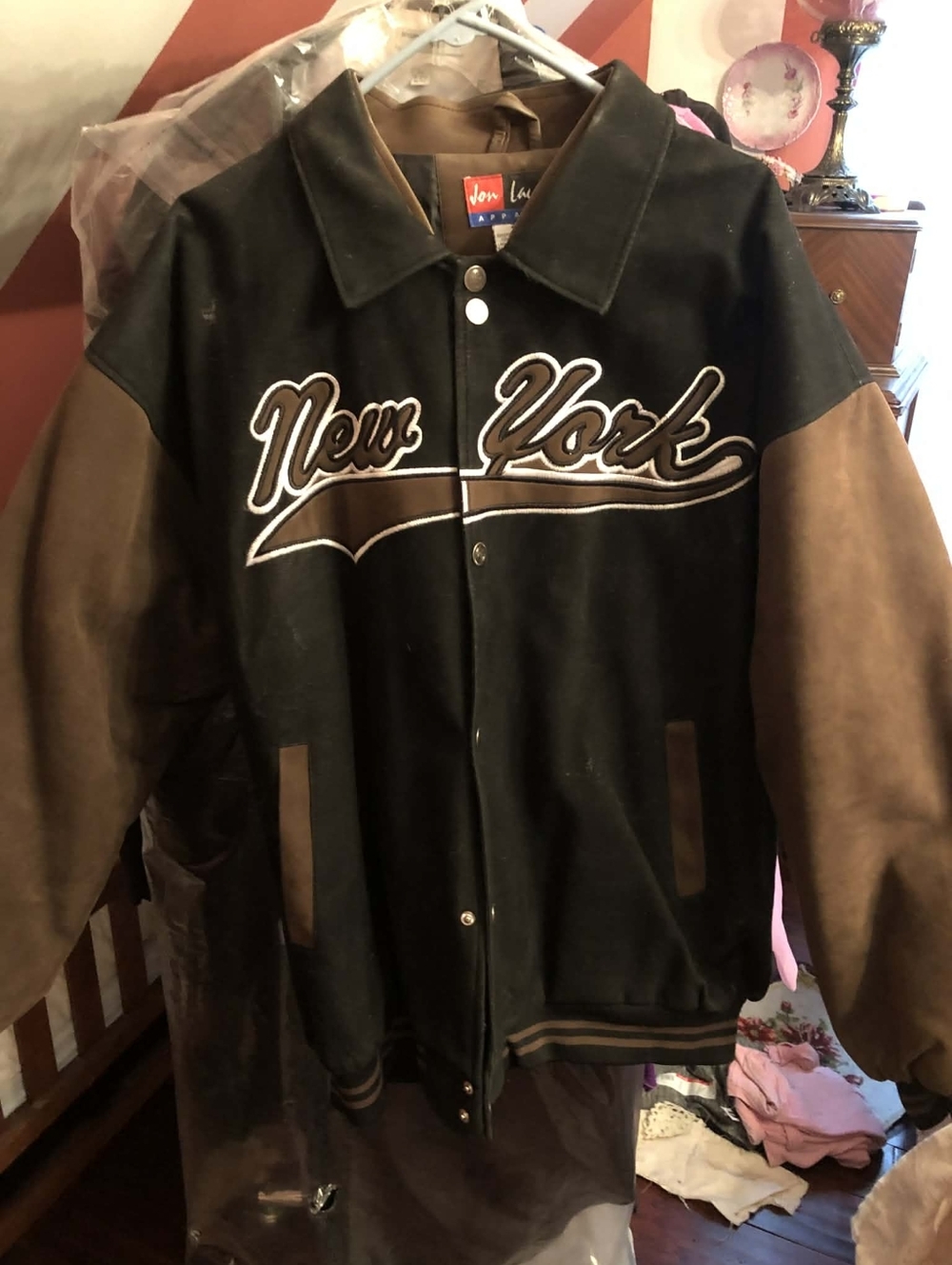 Vintage Jon Lauren "New York" Varsity Jacket XXL